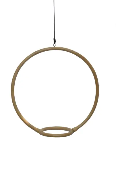 Product image 2 of the product “Makima hanging planter, made of rattan wood, 50 cm height. Natural Color. ”